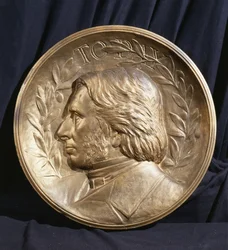 Medallion-Porträt von John Ruskin